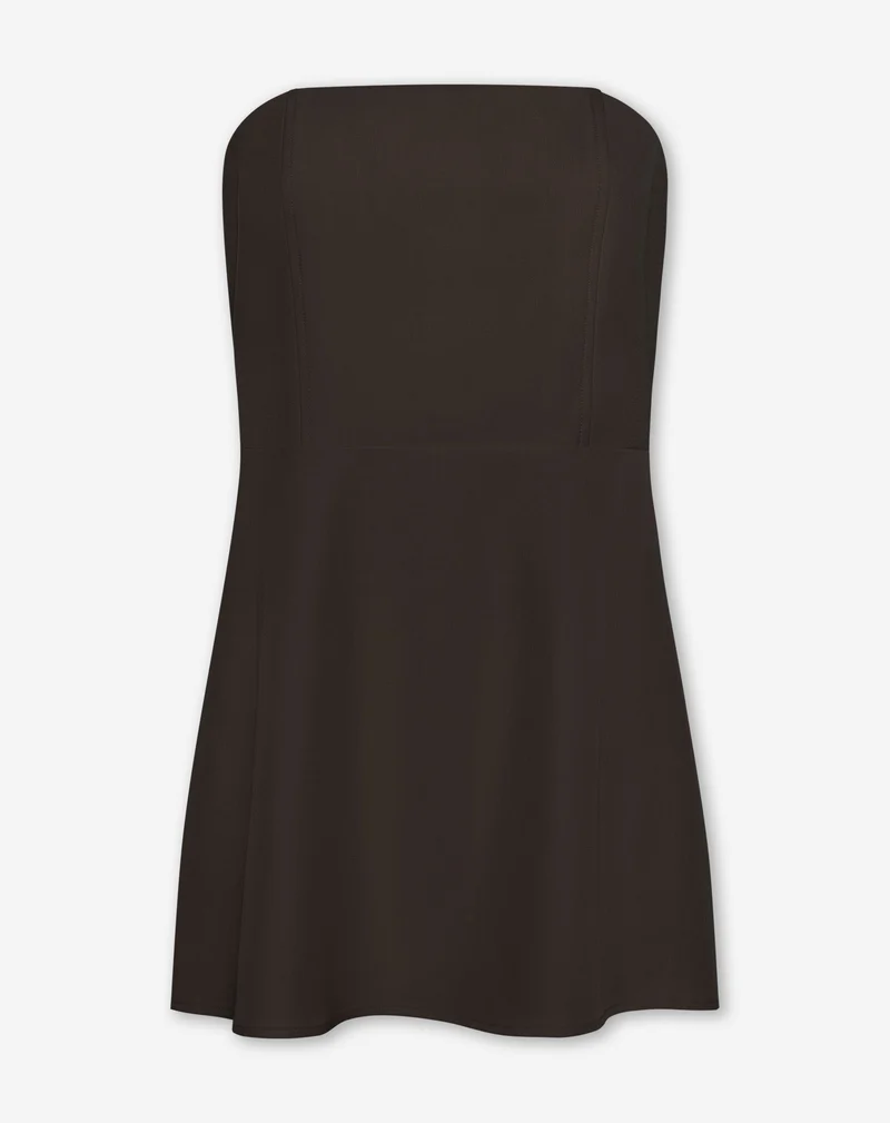 LORNA BANDEAU MINI DRESS BRUIN
