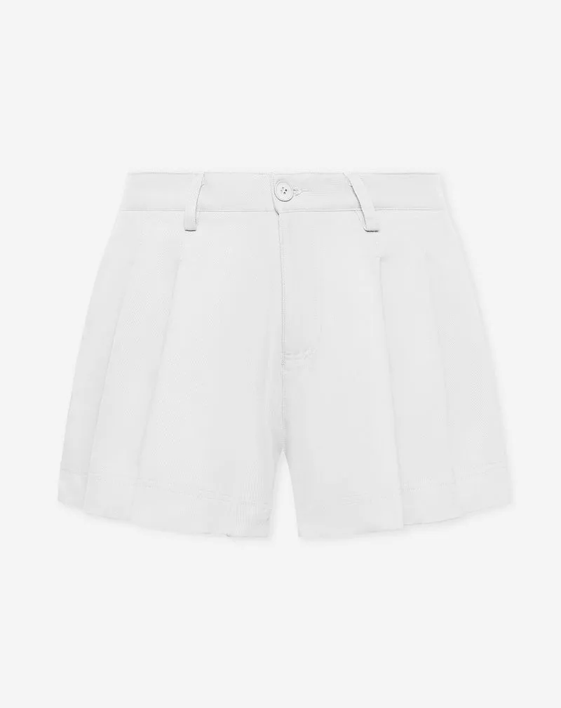 NAMI PLEATED TWILL SHORTS WIT