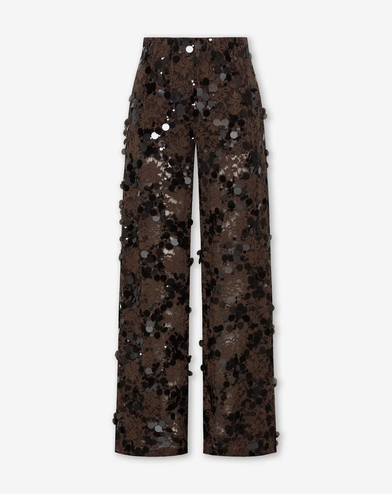 SEQUIN LACE PANTS BRUIN