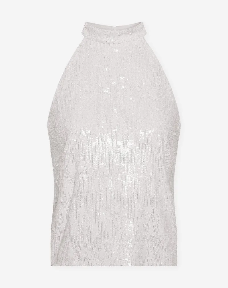 COLETTE SEQUINS HALTER TOP WIT