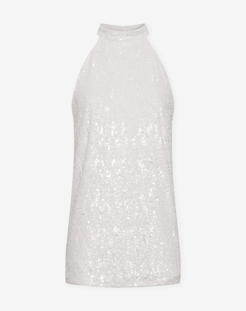 COLETTE SEQUINS HALTER DRESS WIT