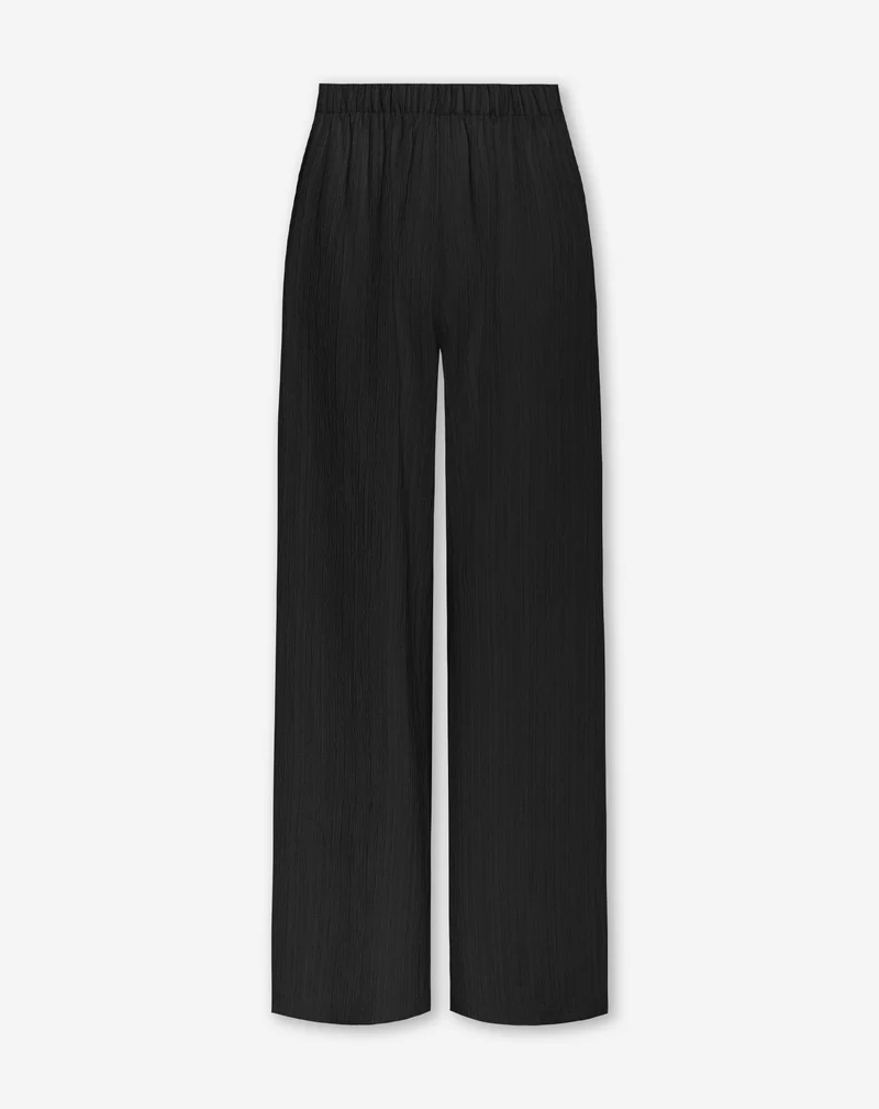 MIMMI STRUCTURE PANTS TALL ZWART