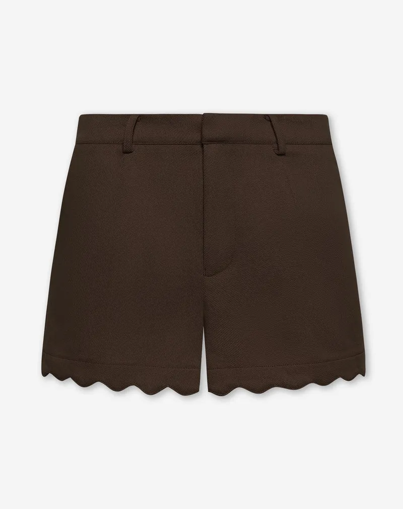 SCALLOPED EDGE SHORTS BRUIN