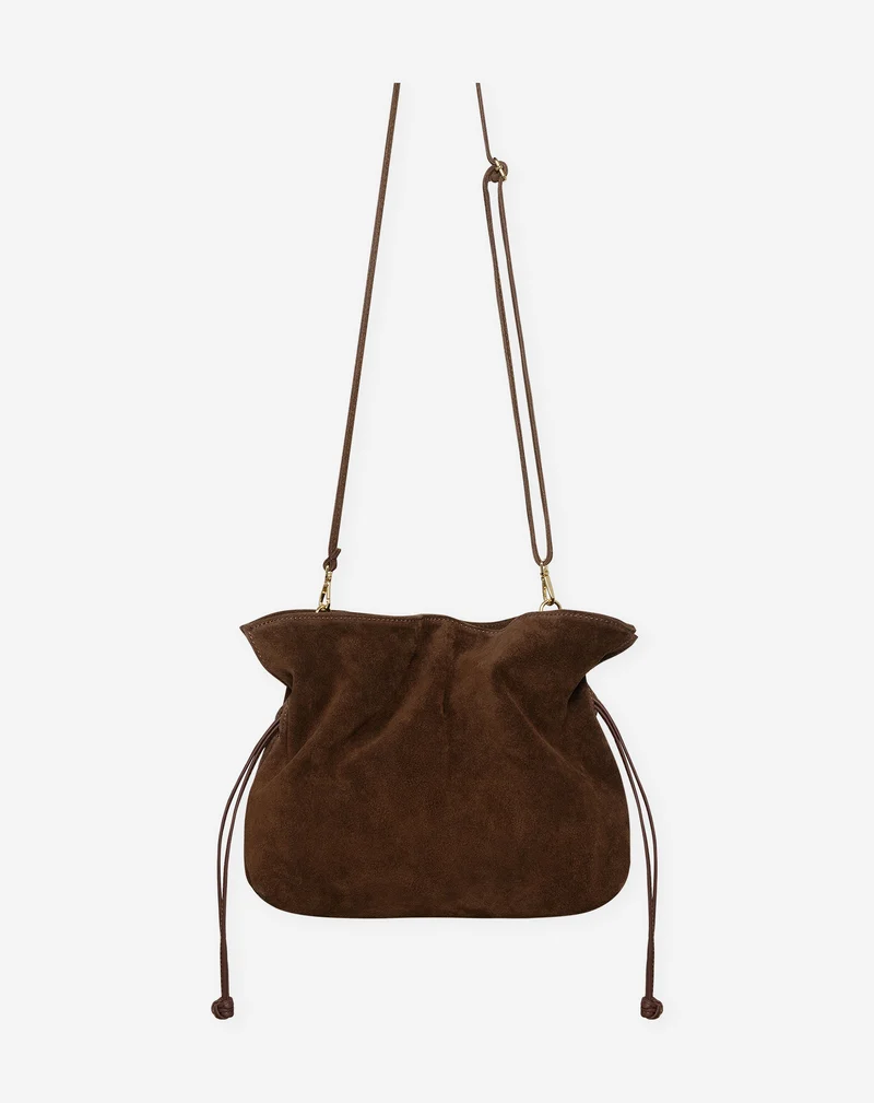 LOUISE SUEDE BAG BRUIN