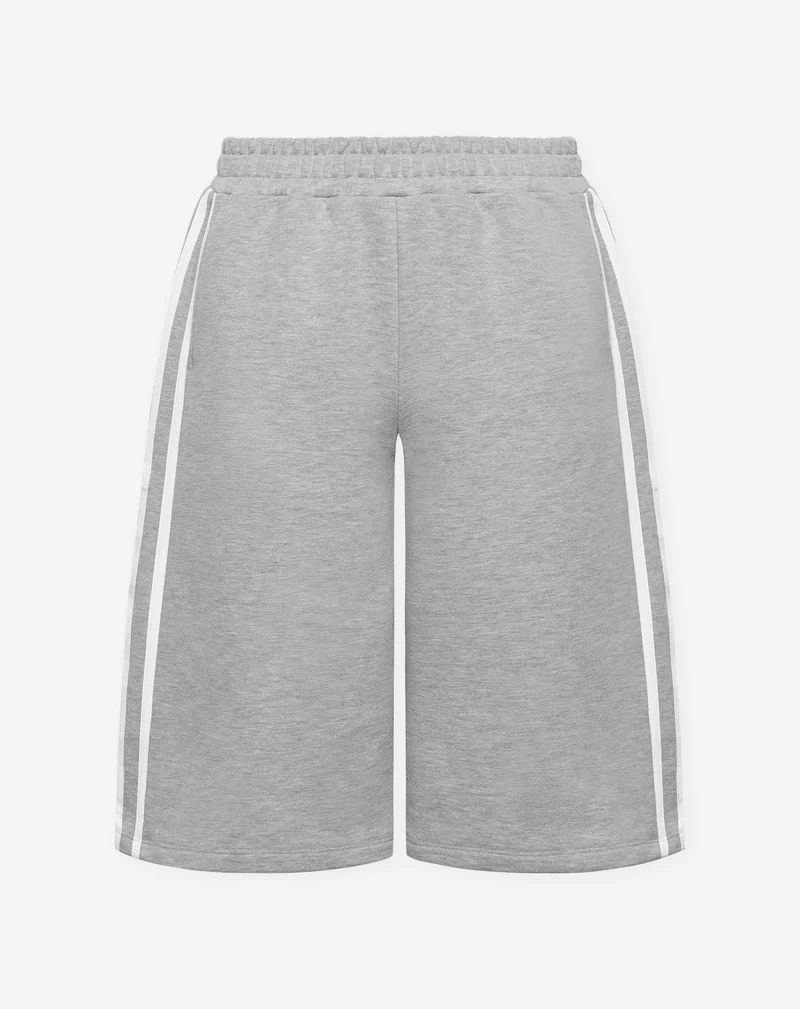 SPORTY SWEAT TAPE JORT GRIJS MELANGE