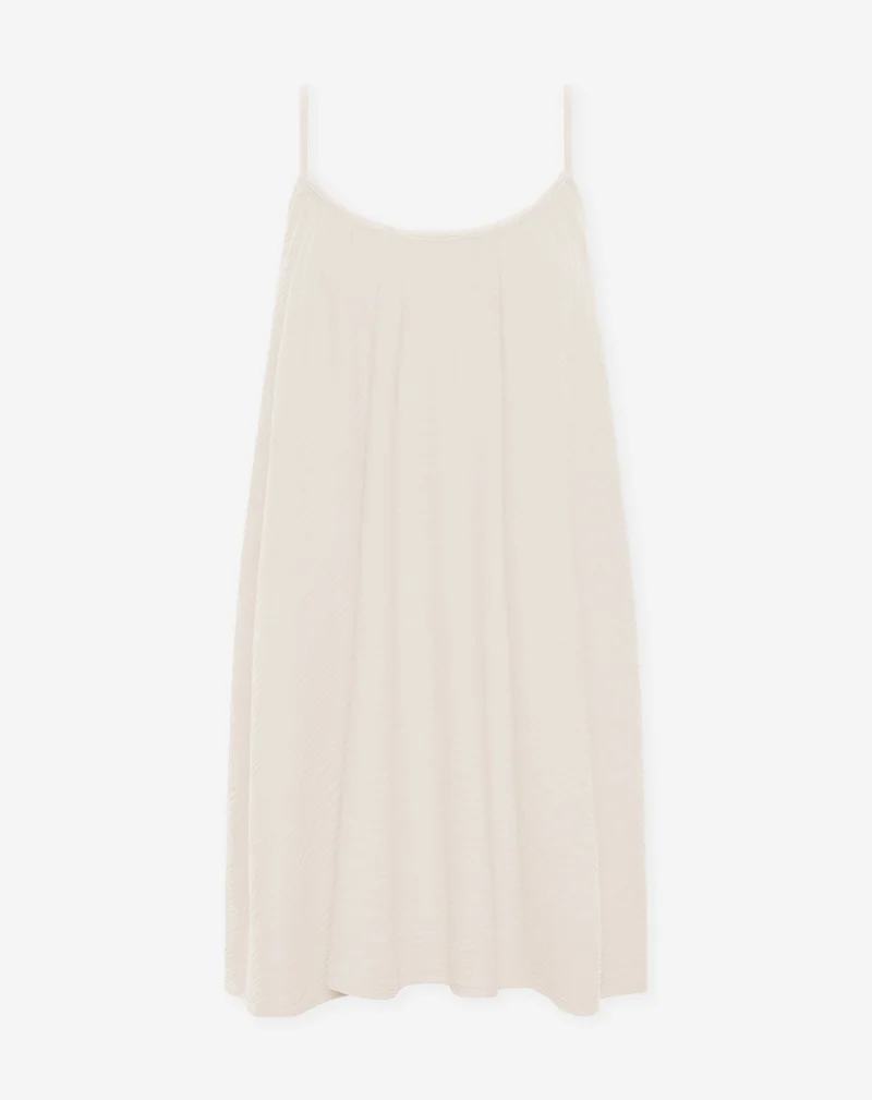 MIRA MOUSSELINE SHORT DRESS ZAND