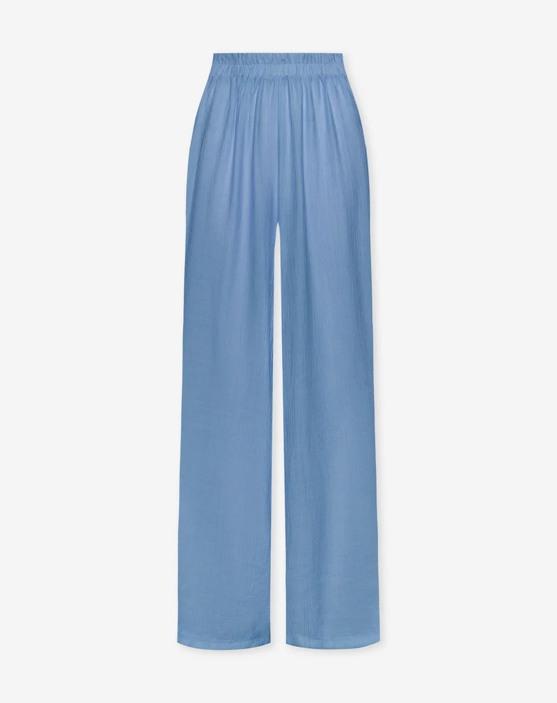 HALLY WIDE LEG PANTS BLAUW