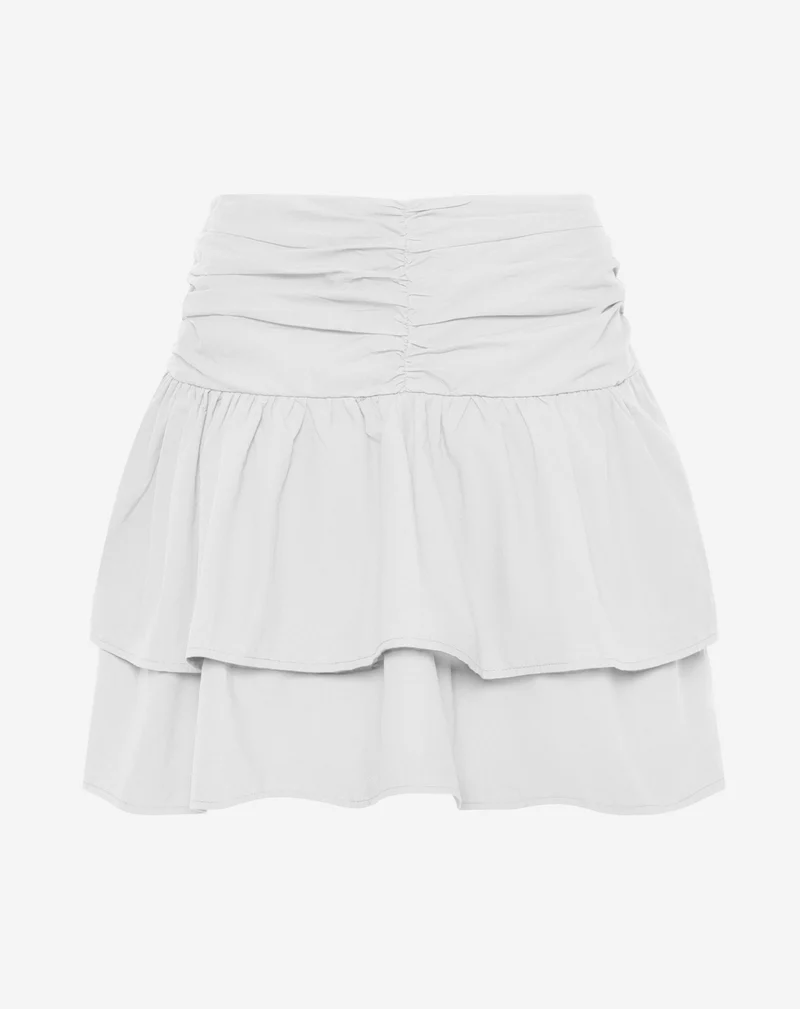 PEGGY POPLIN FRILL SKIRT WIT