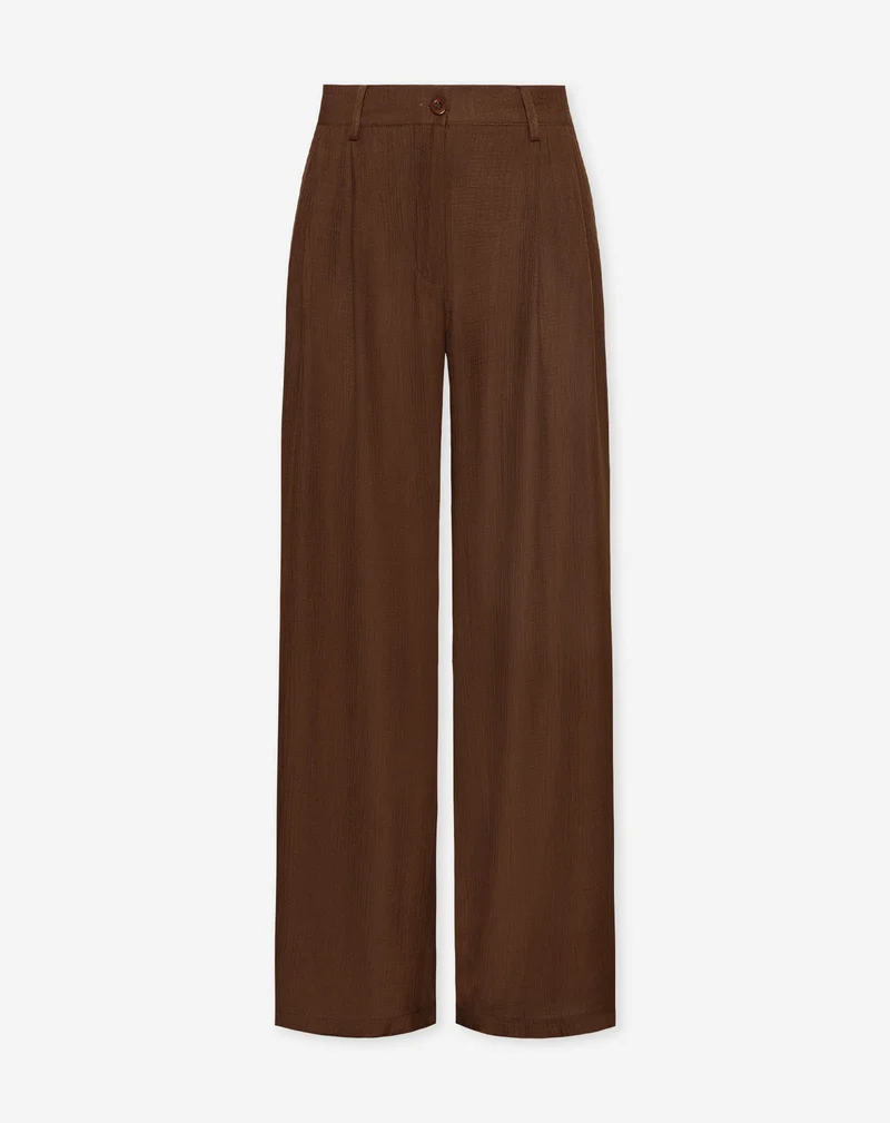 VIVIAN VISCOSE PANTALON BRUIN