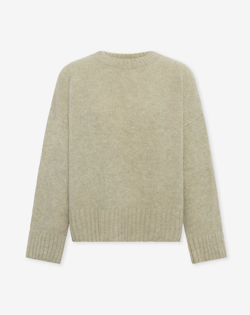 BIANCA BOXY KNIT OLIJFGROEN