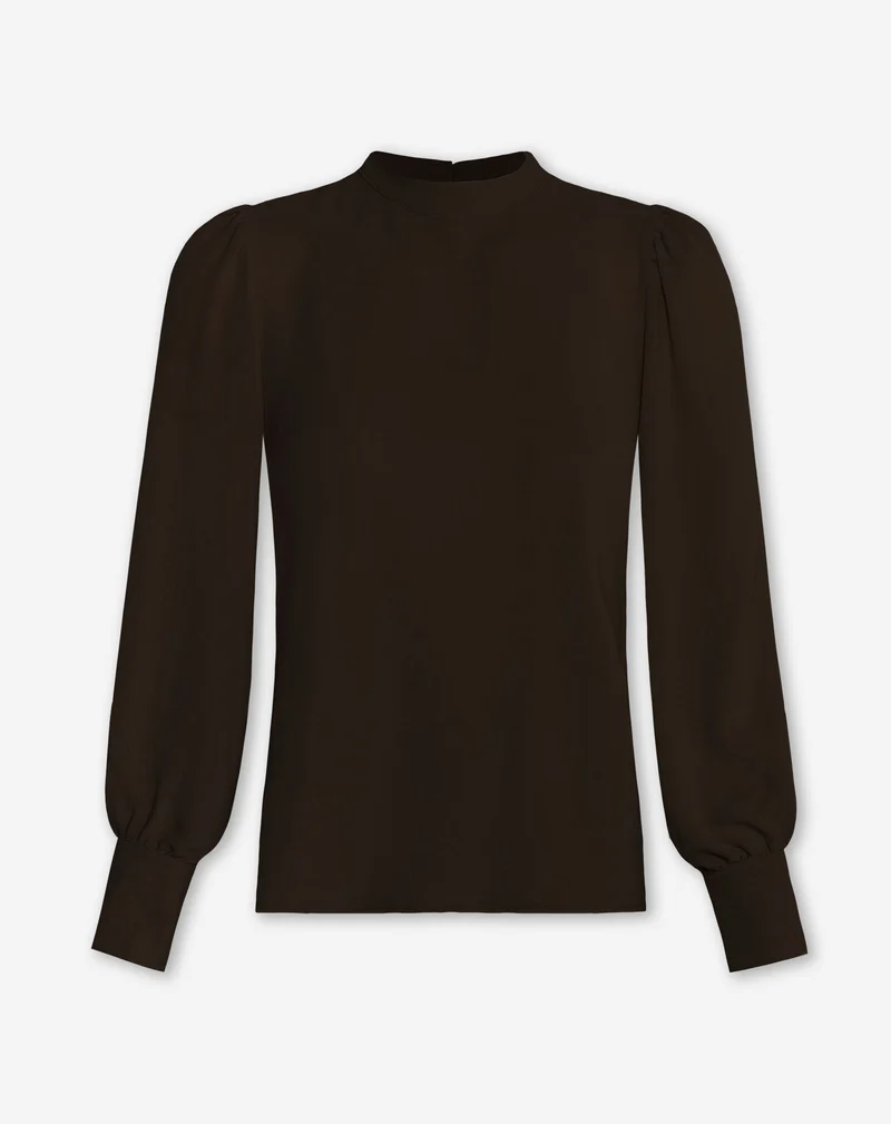 JULIE LONG SLEEVE TOP CHOCOLADEBRUIN