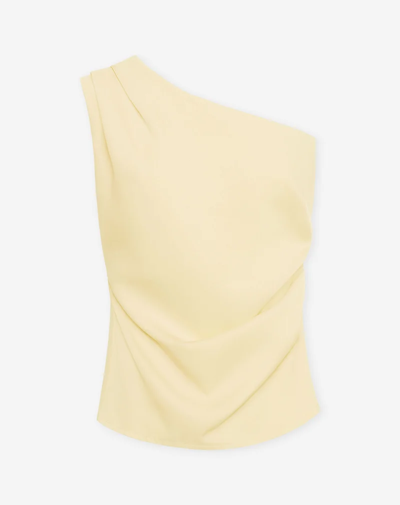 SOFIA ONE SHOULDER RUCHED TOP BOTERGEEL