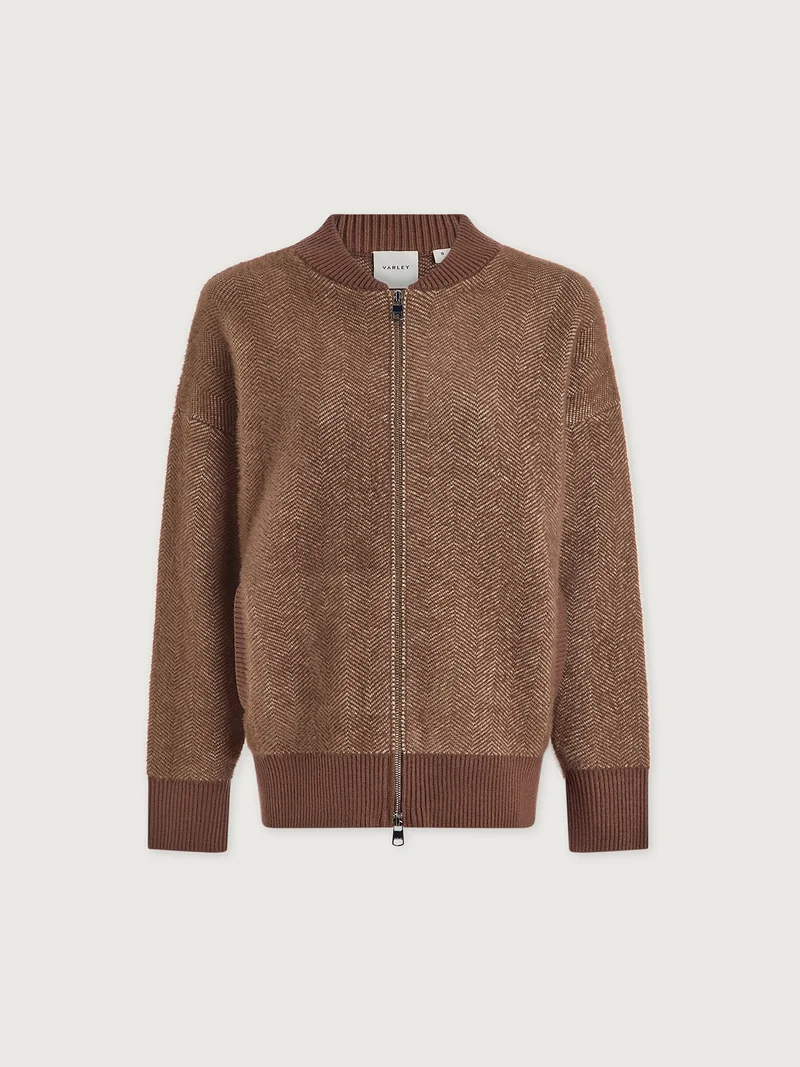 Zenia Zip Through Knit Jacket