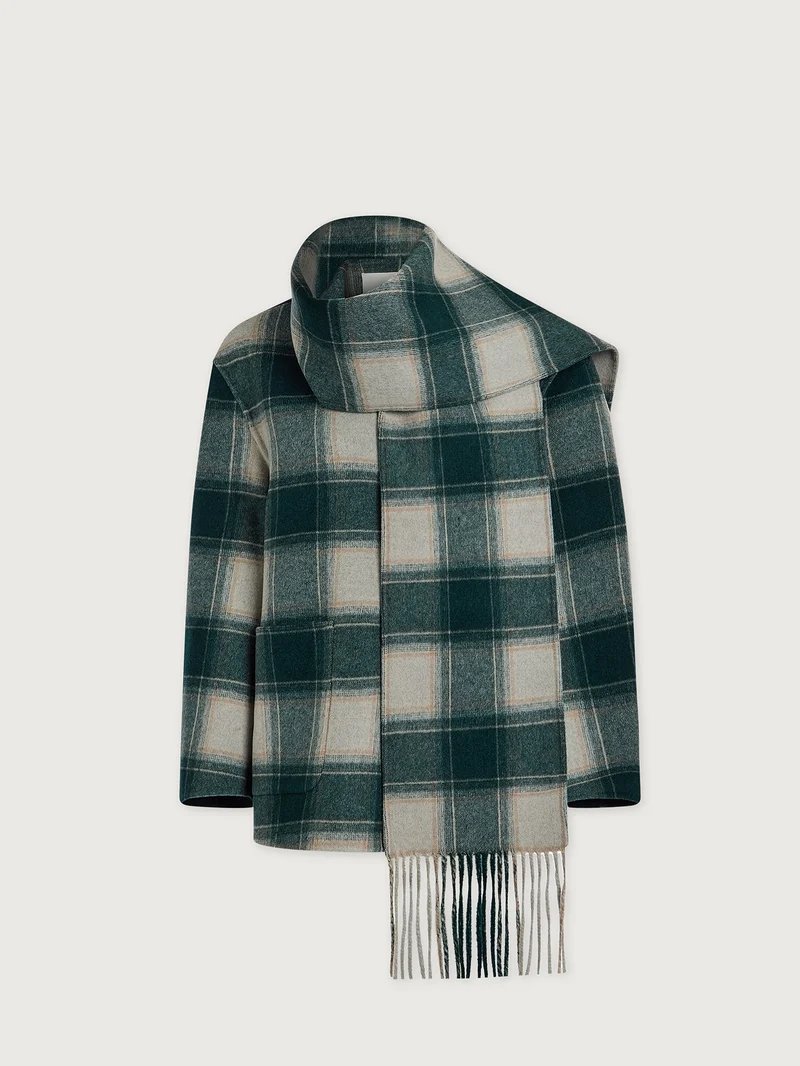 Alderton Check Scarf Coat