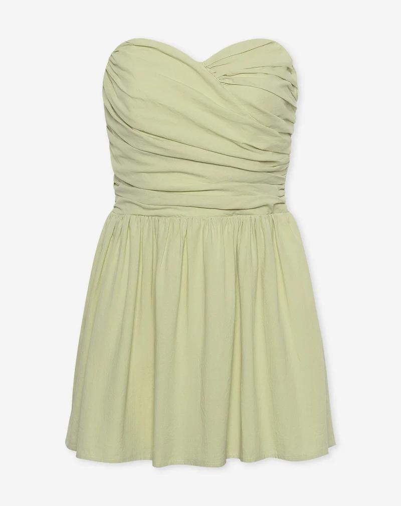 KIRA STRAPLESS COTTON DRESS SALIEGROEN