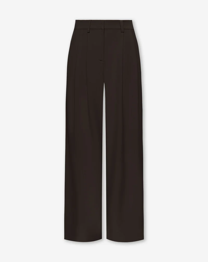 STEVIE WIDE LEG PANTALON PETITE BRUIN