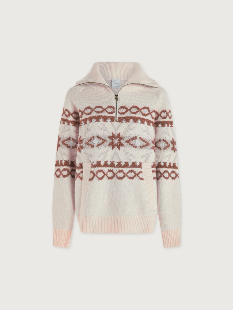 Cai Fairisle Half Zip