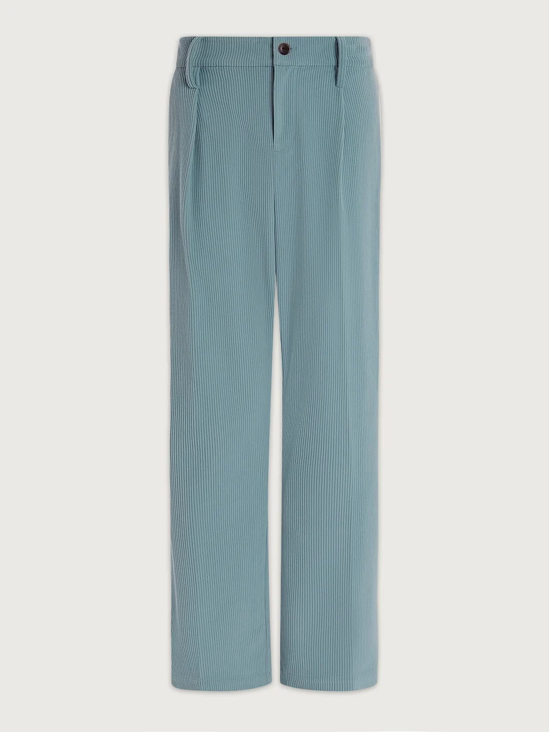 Plush Cord Straight Leg Trouser