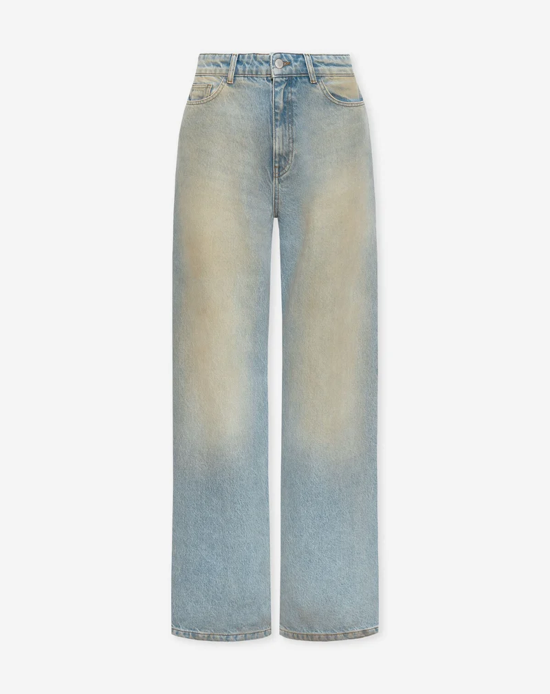 SIERRA WIDE LEG JEANS DIRTY BLAUW