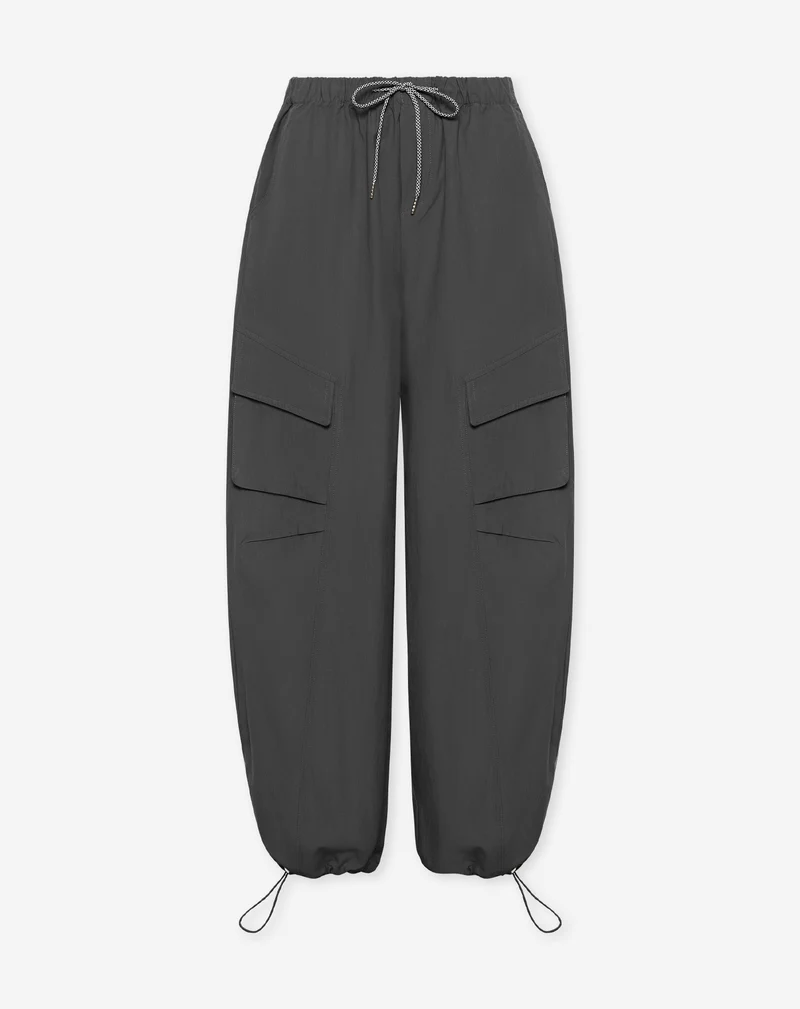 MERRIT BARREL CARGO PANTS TALL GRIJS