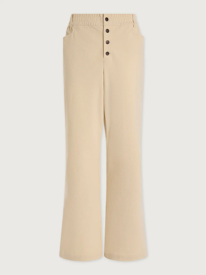 Stretch Needle Cord Straight Leg Trouser Regular