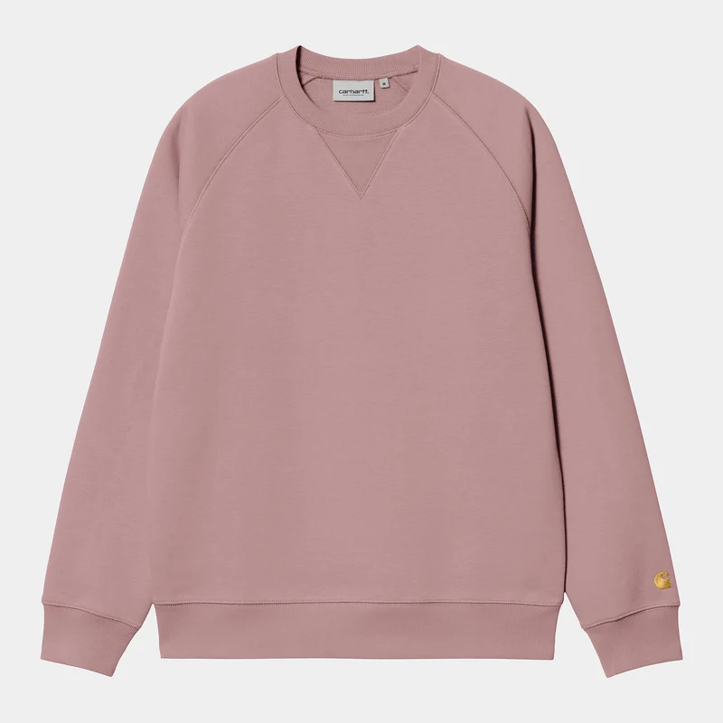 Carhartt WIP Chase sweattop voor heren - glazig roze / goud