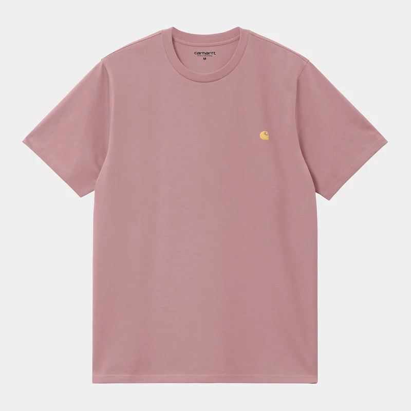 Carhartt WIP Heren Chase T-shirt met korte mouwen - glazig roze