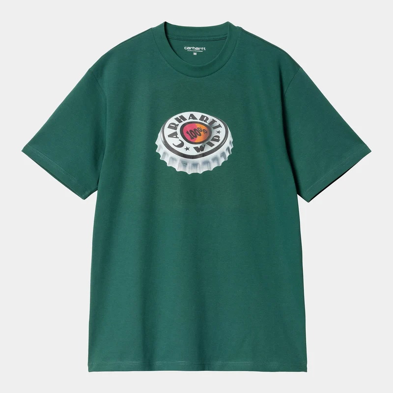 Carhartt WIP Heren T-shirt met flesdop - Kervel