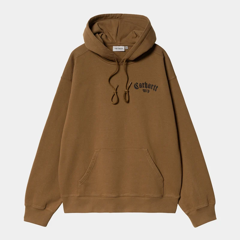 Carhartt WIP Heren Onyx Script Hoodie - Hamilton Bruin