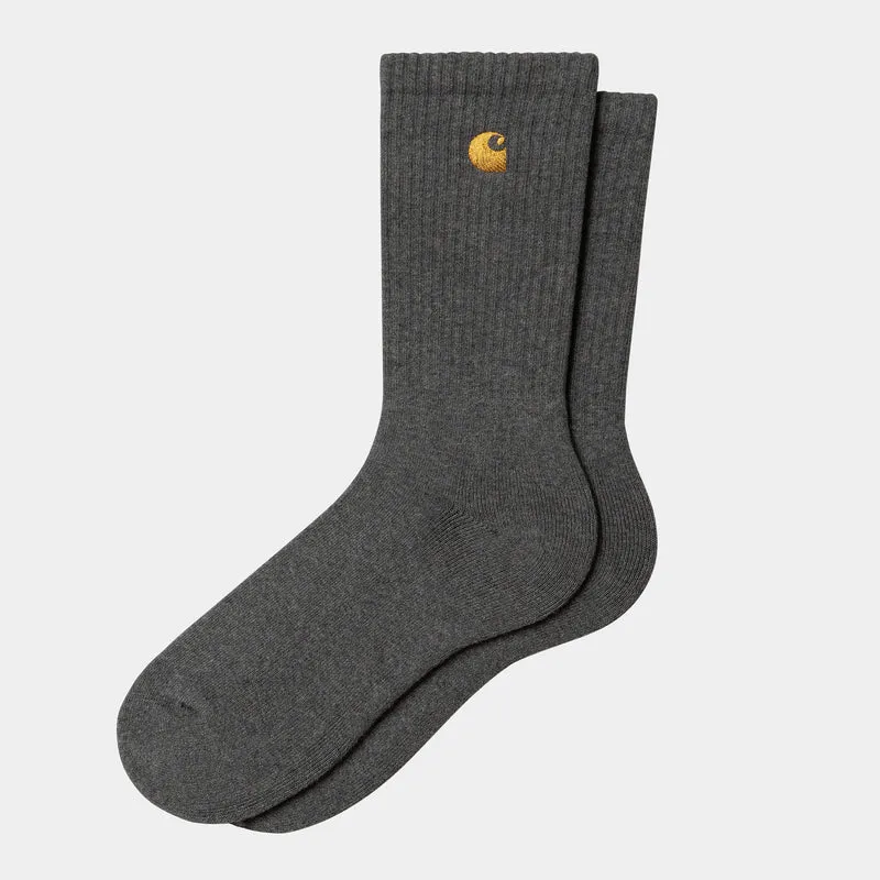 Carhartt WIP Heren Chase Sokken - Donkergrijs Heather