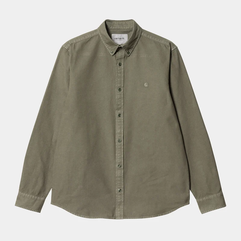 Carhartt WIP Heren Bolton shirt met lange mouwen - Salvia