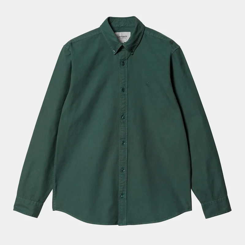 Carhartt WIP Bolton herenshirt met lange mouwen - Botanisch