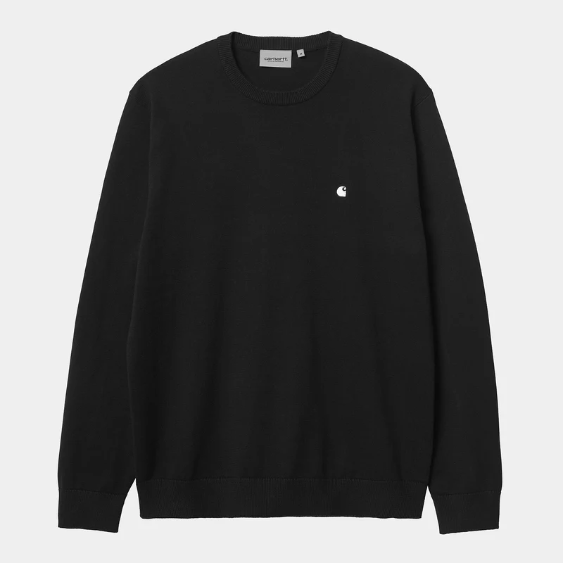 Carhartt WIP Madison gebreide herensweater - zwart
