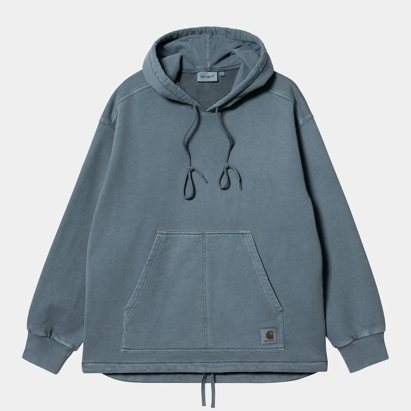 Carhartt WIP Arling sweathoodie voor heren - stormblauw kledingstuk geverfd