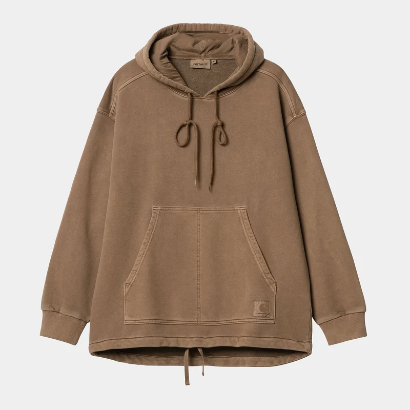 Carhartt WIP Heren Arling Sweat Hoodie - Tamarinde kledingstuk geverfd