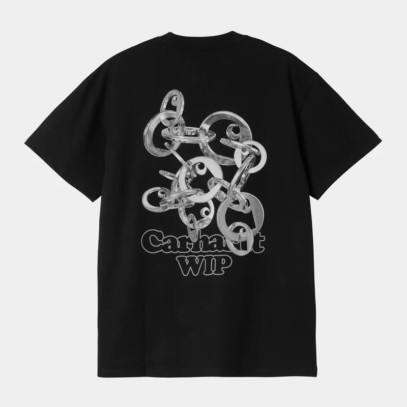 Carhartt WIP Heren Linked Charms T-shirt | Zwart