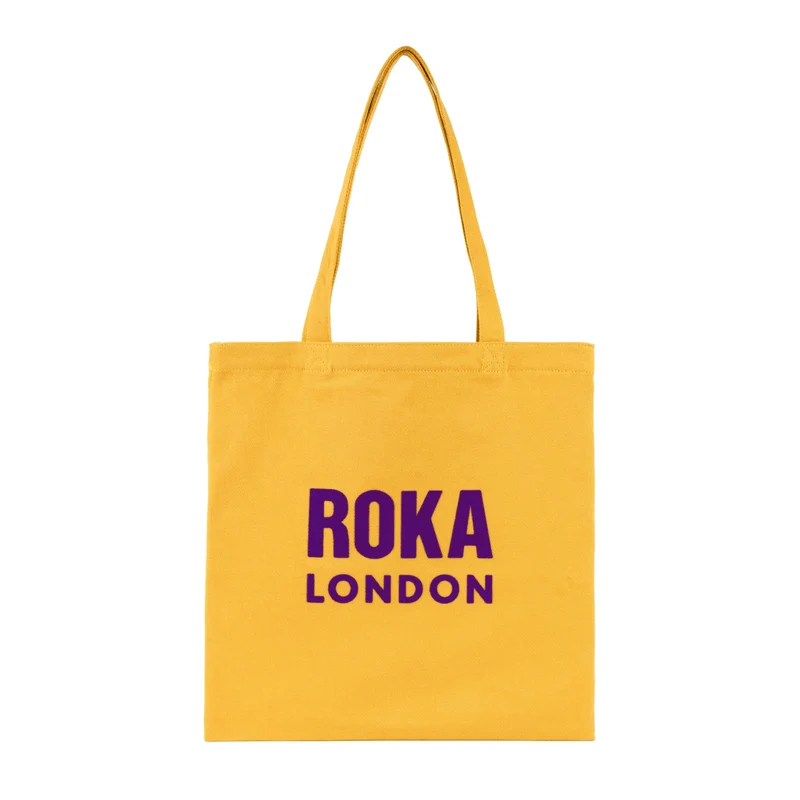 ROKA Notting Hill katoenen tas - Geel
