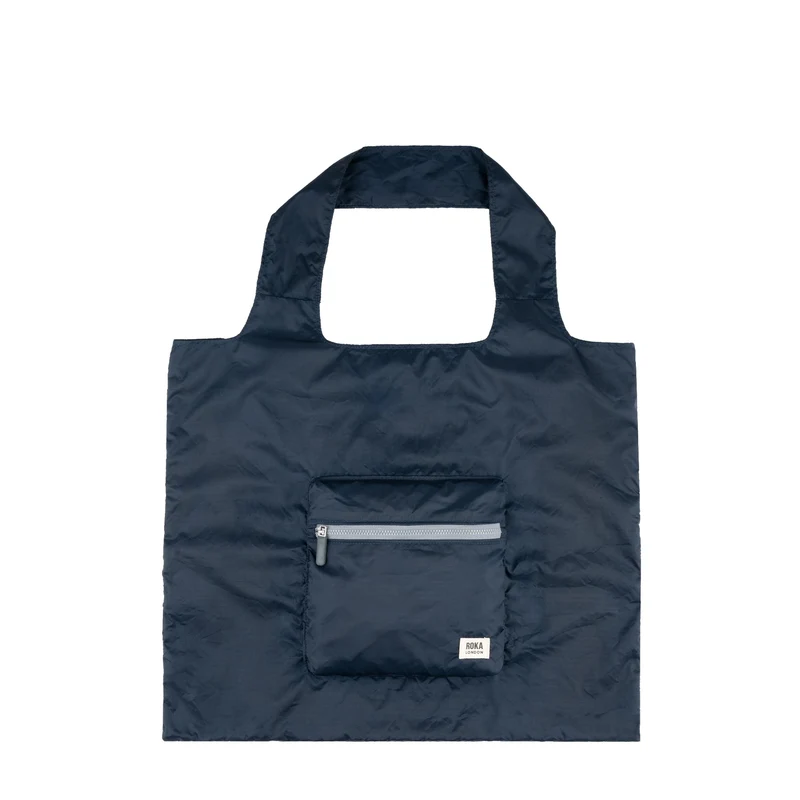 ROKA Borough Medium Gerecycled Nylon Ripstop Tas - Middernacht