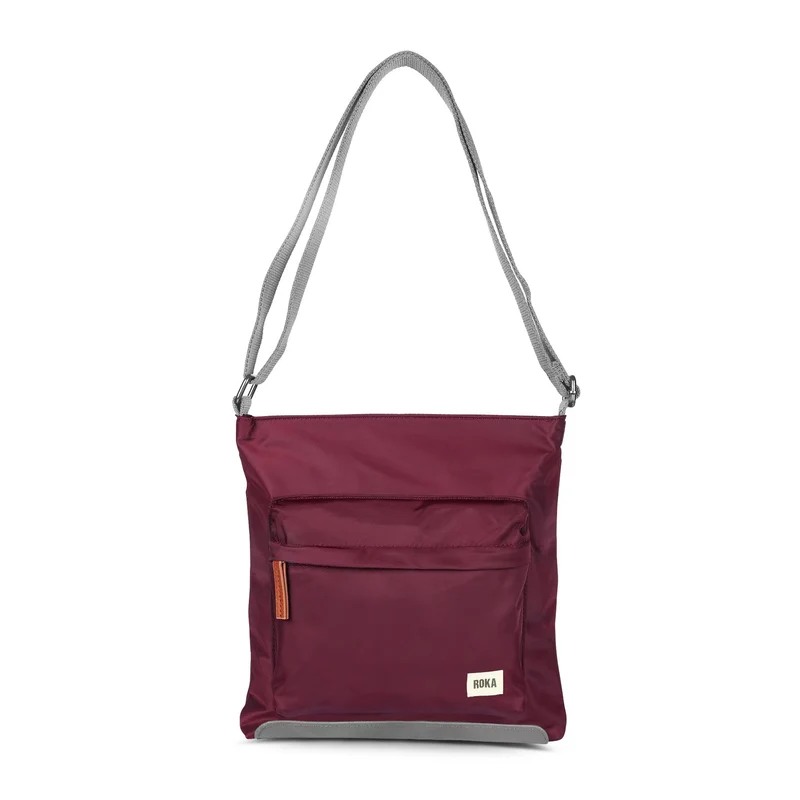 ROKA Kennington B Plum Medium Gerecyclede Nylon Tas