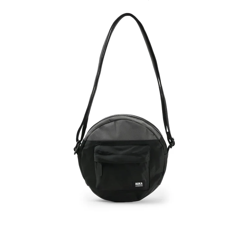 ROKA Creatieve verspilling Paddington B Zwart / Grafiet Kleine Tas van Gerecycled Nylon