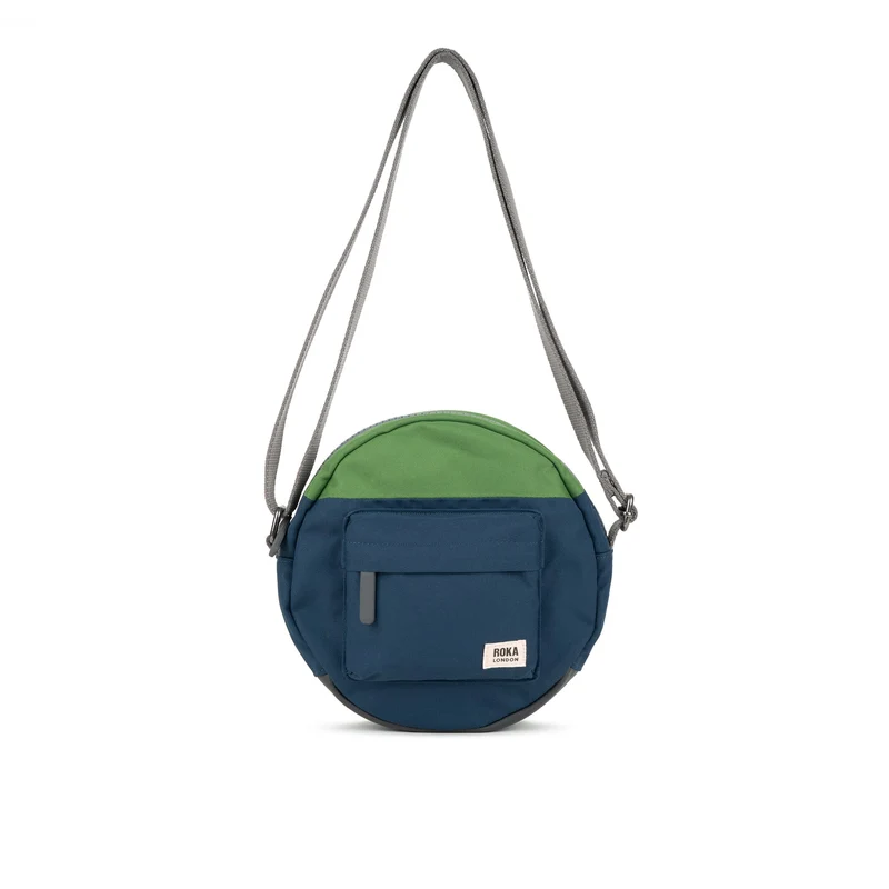 ROKA Creatieve verspilling Paddington B Diepblauw / Foliage Gerecyclede Canvas Tas