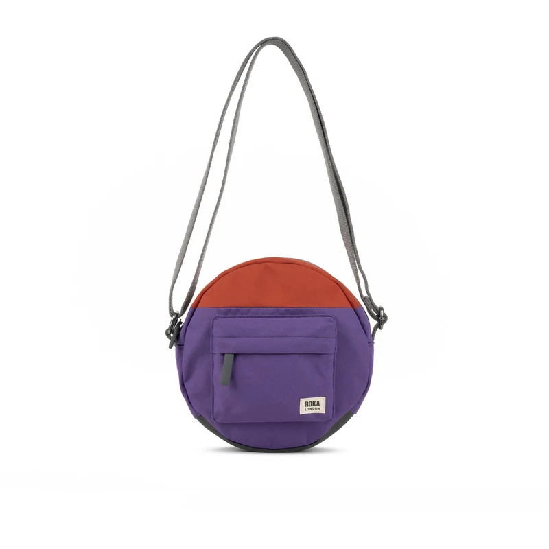 ROKA Creatieve verspilling Paddington B Imperial Purple / Rooibos One Size Gerecyclede Canvas Tas