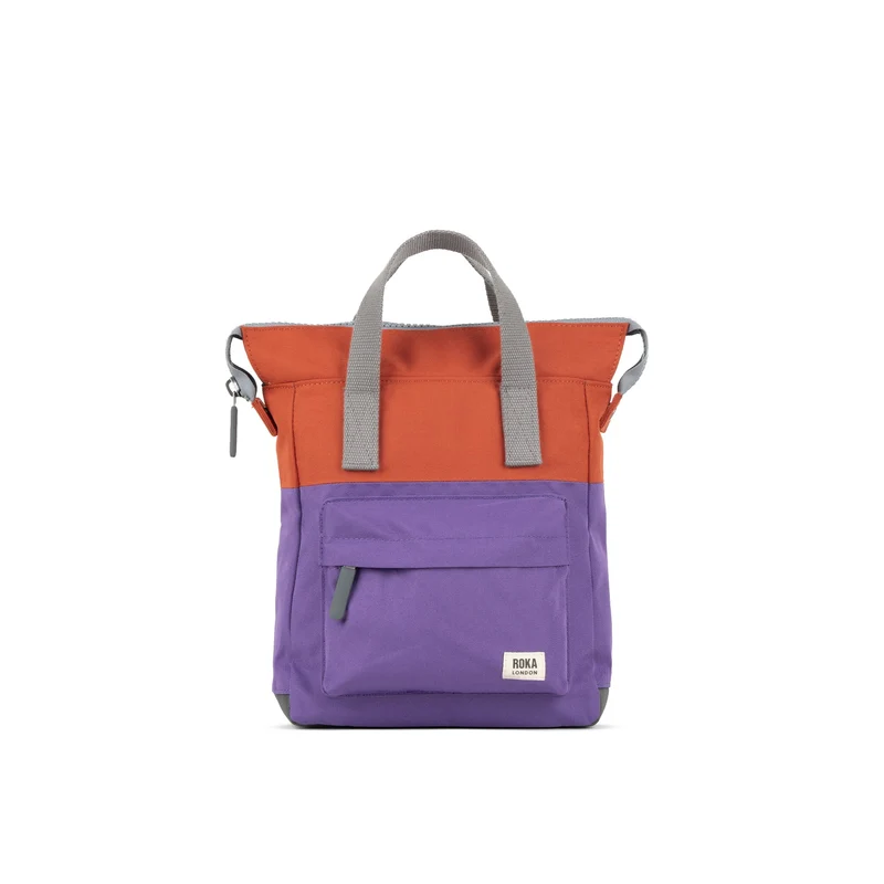ROKA Creatieve verspilling Bantry B Imperial Purple/Rooibos Kleine Tas van Gerecycled Canvas