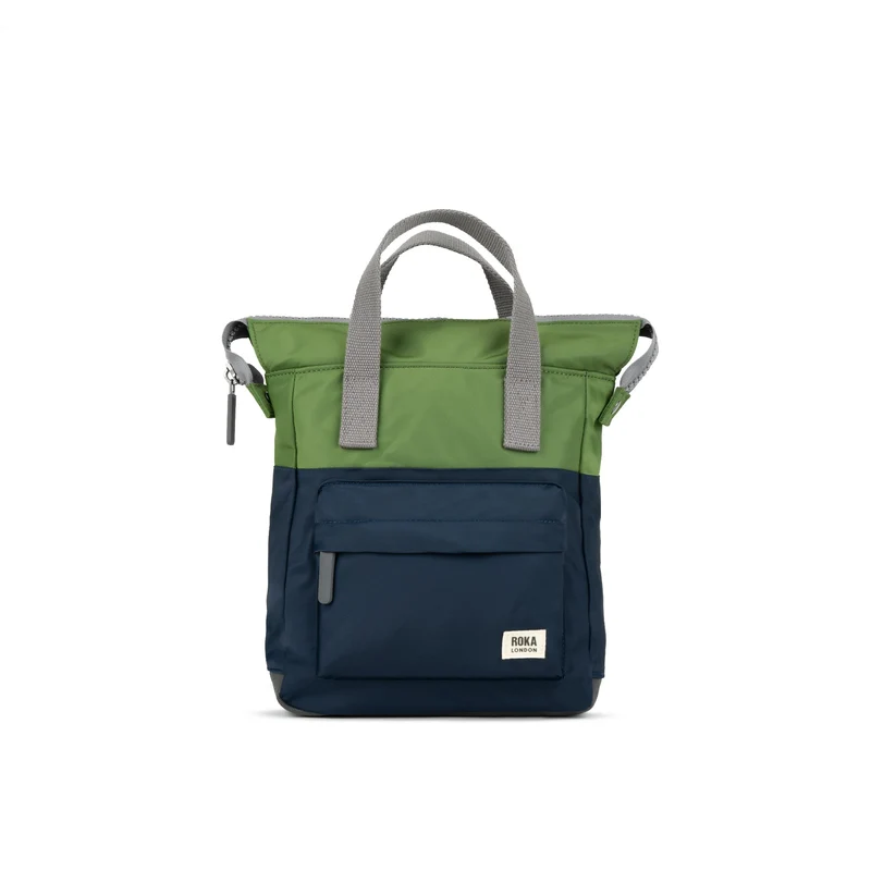 ROKA Creatieve verspilling Bantry B Midnight/Avocado Kleine Tas van Gerecycled Nylon