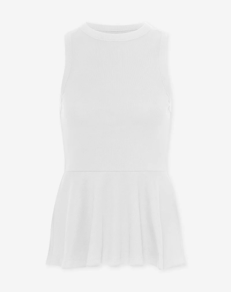 PEPLUM SINGLET CRÈME