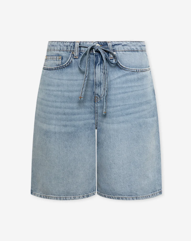 LOTTE DENIM JORT MID BLAUW