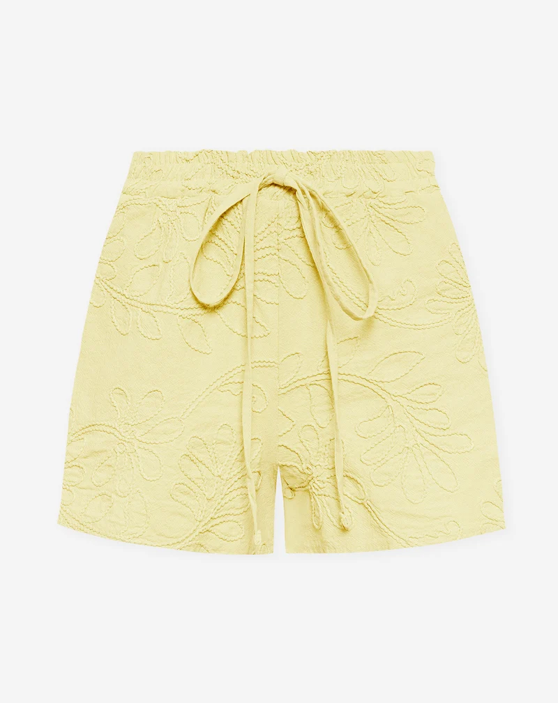 FEMKE FLOWER SHORTS BOTERGEEL