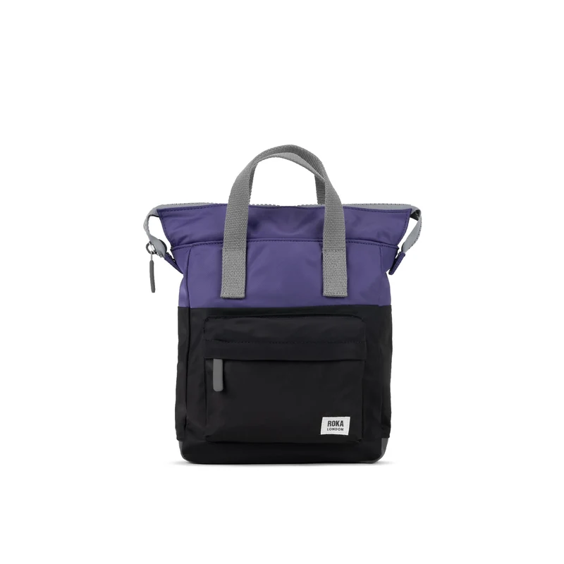 ROKA Creatieve verspilling Bantry B Zwart / Moerbei Kleine Tas van Gerecycled Nylon