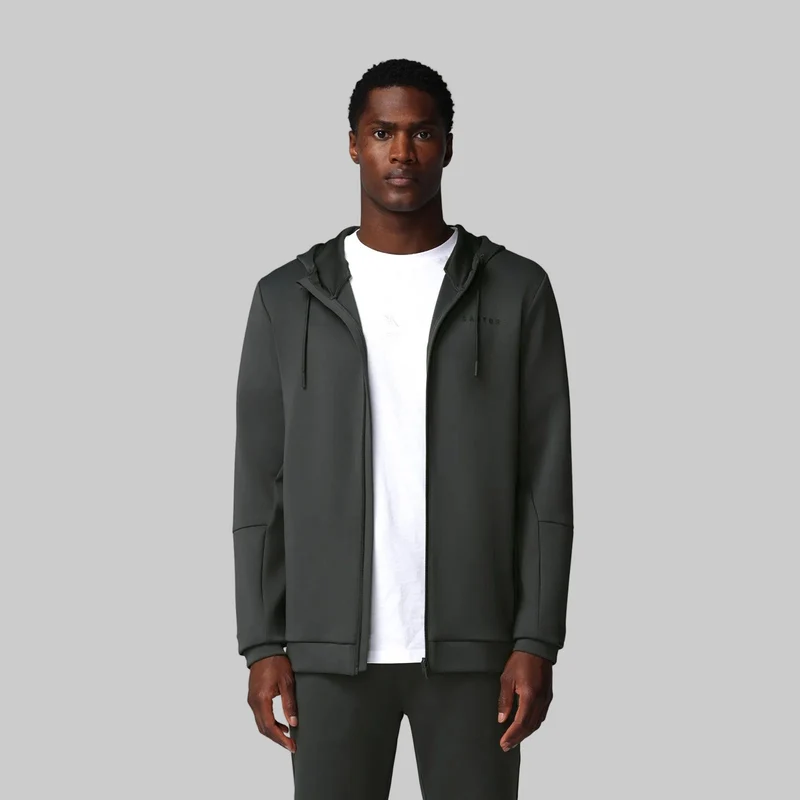 Castore Heren Flex Full Zip Hoodie | Gunmetal Zwart