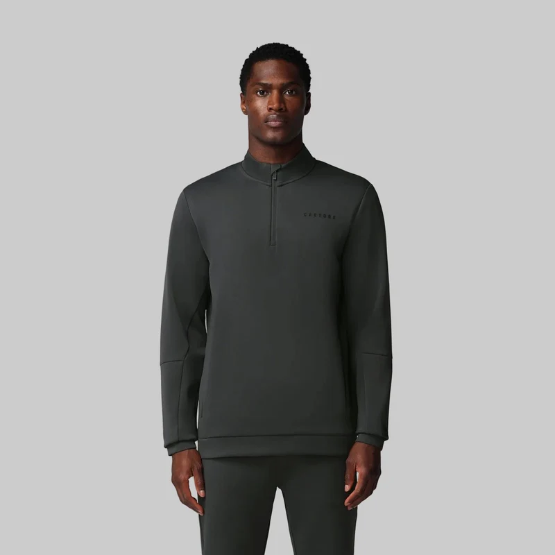 Castore Heren Flex 1/4 Zip Sweatshirt | Gunmetal Zwart